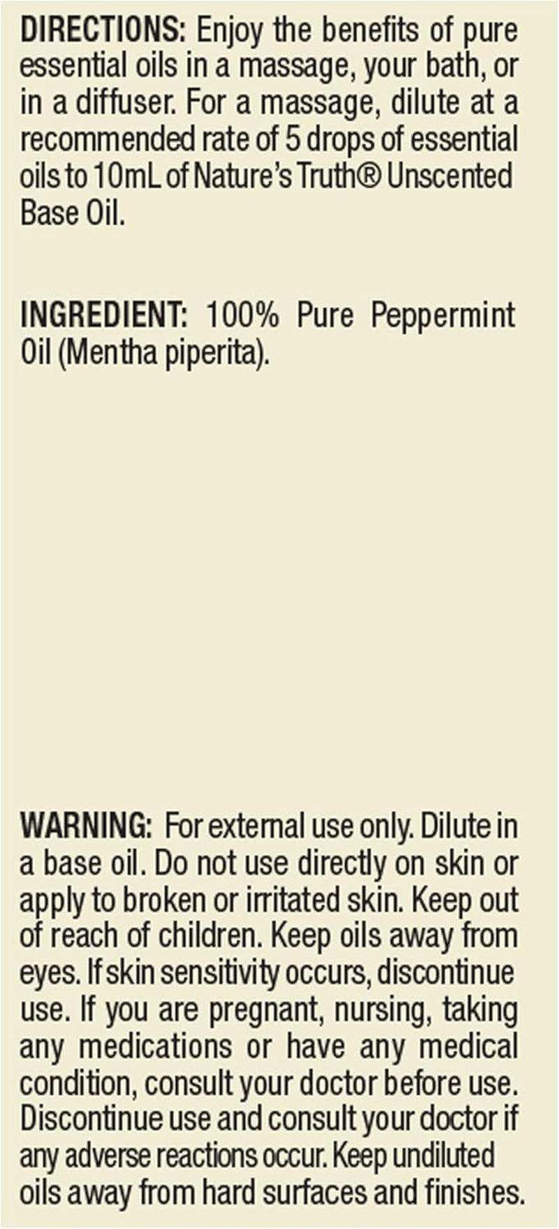 Aromatherapy 100% Pure Essential Oil, Peppermint, 0.51 Fluid Ounce